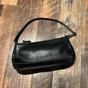 Vintage Coach Hampton Demi 7785 Baguette Black Bag Purse Pouch Pouchette